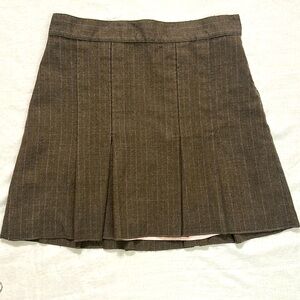 Juicy Couture Elegant Brown Pleated Skirt